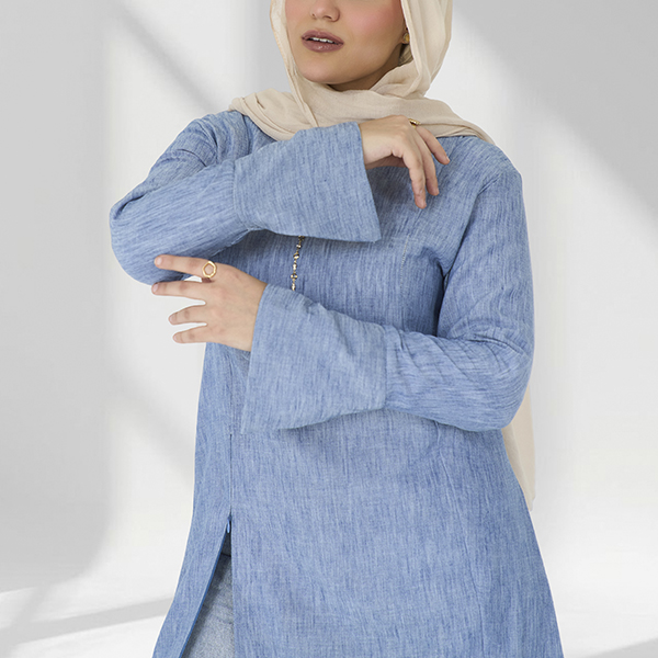 Blue Modern Tunic Dress