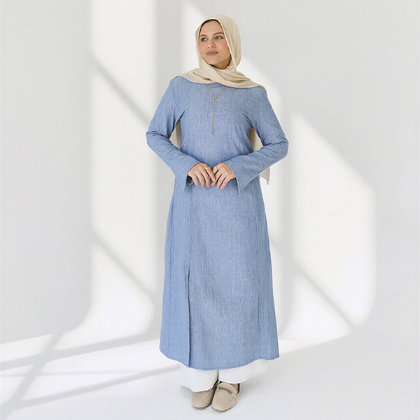 Blue Modern Tunic Dress