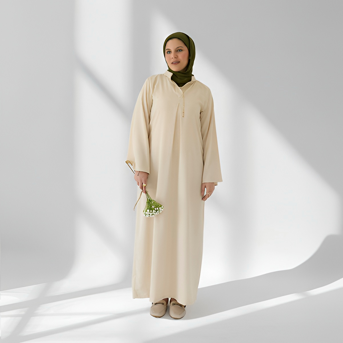 Beige Mada Dress