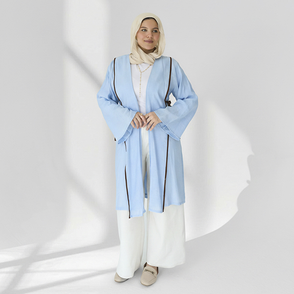Blue Galaxy Linen Cardigan