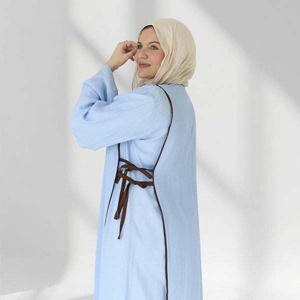 Blue Galaxy Linen Cardigan